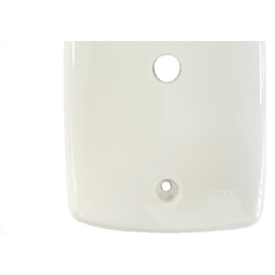 Placa Conjunto Dicompel Monaco Branca 4X2 - 1 Furo - Dc-7400/2