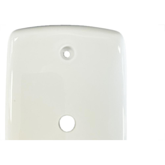 Placa Conjunto Dicompel Monaco Branca 4X2 - 1 Furo - Dc-7400/2