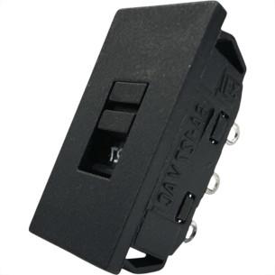 Chave Seletora De Voltagem Dicompel 127/220 Preta - Dc-2000/76