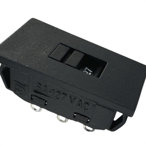 Chave Seletora De Voltagem Dicompel 127/220 Preta - Dc-2000/76
