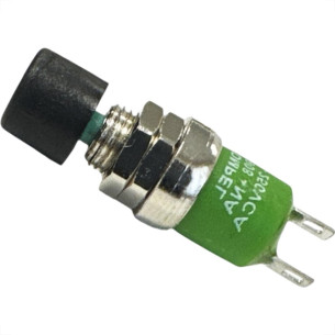 Chave Push Button Dicompel Normalmente Aberto Caixa Verde Botao Preto - Dc-908/39