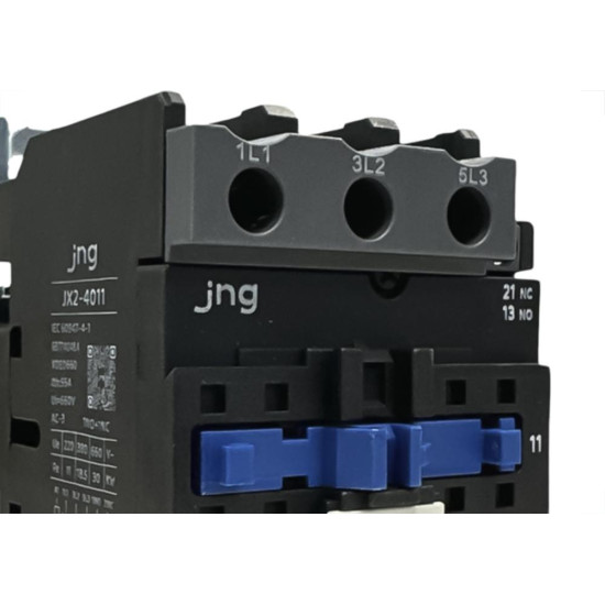 Contator Jng Jx2-4011 - 220Vca - 40A. 3 Polos 1Na+1Nf Ac3 - 14983