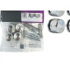 Botao Frances Sforplast Abs Cromado Com Bucha Parafuso Cartela Com 4 Pecas