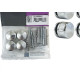 Botao Frances Sforplast Zamac Cromado Com Bucha Parafuso Cartela Com 4 Pecas
