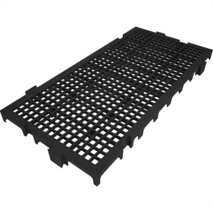 Piso Antiderrapante Plastico Presto 25X50Cm Preto