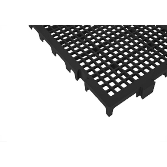 Piso Antiderrapante Plastico Presto 25X50Cm Preto