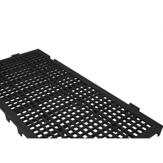 Piso Antiderrapante Plastico Presto 25X50Cm Preto