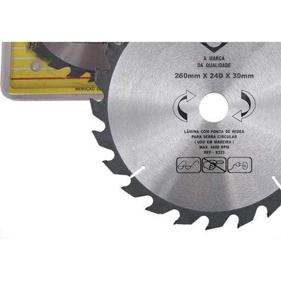 Serra Circular Widea Brasfort/Premium 250Mm X 24 Dentes X30Mm Serra Circular Widea Brasfort/Premium 250Mm X 24 Dentes X30Mm