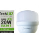 Lampada Led Bulbo Techluz A60 - 20W. 6500K. - E-27 - Kit C/10 Pecas