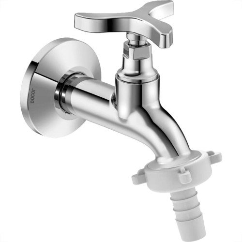 Torneira Jardim Metal Cromada Docol Nova Pertutti 1130 Curta - 1/2'' Com Bico