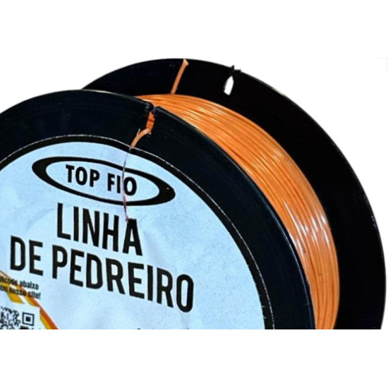 Linha Para Pedreiro 1 Fio Top Fio Laranja 100M