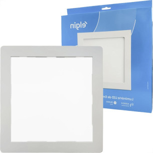 Plafon Led Embutir Elgin Quadrado 24W. 1920Lm. 4000K. Bivolt Branco