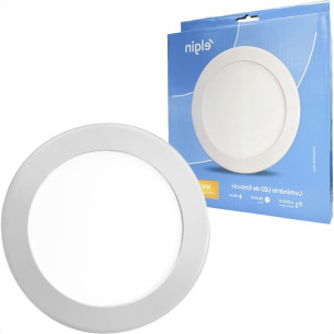 Plafon Led Embutir Elgin Redondo 18W. 1440Lm. 4000K. Bivolt Branco