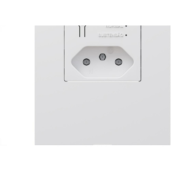 Conjunto Qualitronix Branco Tomada Com Dps Protector Linha Informatica - 0101026Br