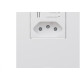 Conjunto Qualitronix Branco Tomada Com Dps Protector Linha Informatica - 0101026Br