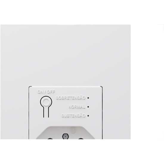 Conjunto Qualitronix Branco Tomada Com Dps Protector Linha Informatica - 0101026Br
