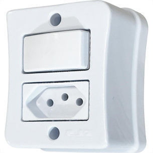 Sistema Box Flp Viena 1 Paralelo + 1Tomada 2P+T. 10A. - 1430701
