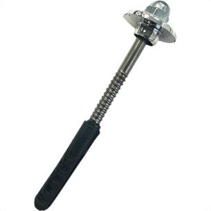 Parafuso Para Vaso Sanitario Art Metais 304 Inox B-12 Arruela Abs Cromado Com 02 Pecas