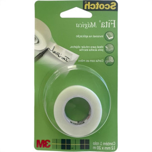 Fita Magica 3M Scotch Invisivel - Aceita Escrita 12Mm X 20M