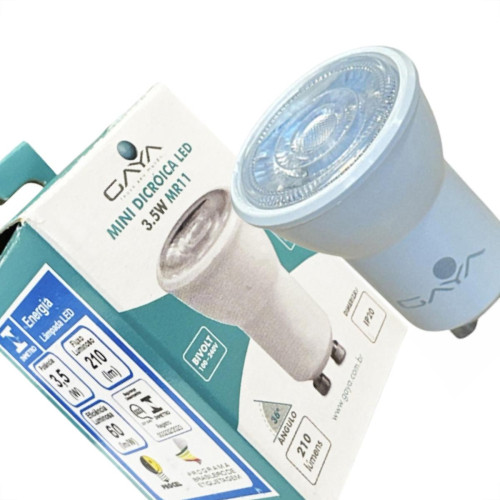 Lampada Dicroica Led Gaya Mini 3,5W. Mr11 Bivolt 2700K - 9250