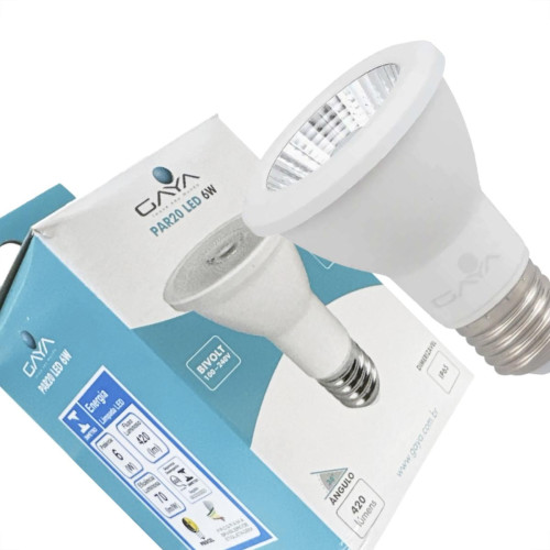 Lampada Led Par 20 Gaya 6W. 420Lm Ip65 Bivolt 2700K. Rosca E-27 - 9255