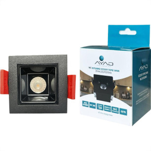 Spot Mini De Embutir Led Gaya Focco 3W 2700K Bivolt Preto 45º Ip20 - 7582