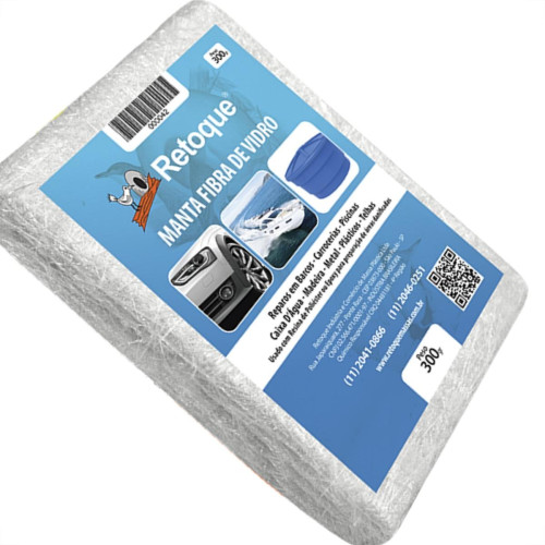 Manta De Fibra De Vidro Retoque 300Gr