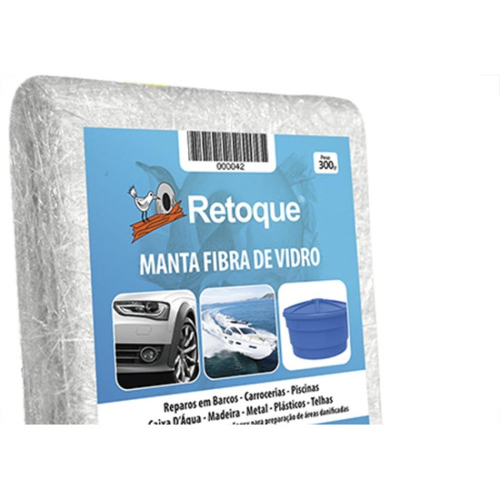 Manta De Fibra De Vidro Retoque 300Gr