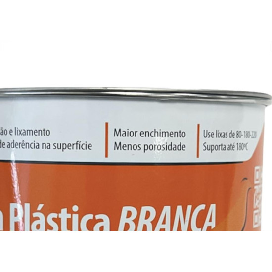 Massa Plastica Retoque Branca 400G - Kit C/12 Pecas