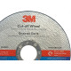 Disco Corte Aco Inox 3M - 4.1/2''X1/25''X7/8'' Cut-Off - Fino 1,0Mm
