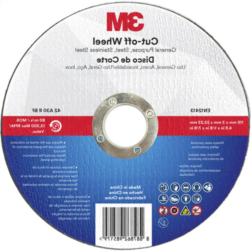 Disco Desbaste 3M - 4.1/2''X1/8''X7/8''