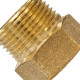 Aumento De Latao Amarelo 1/2'' Curto Alpha - Kit C/6 Pecas