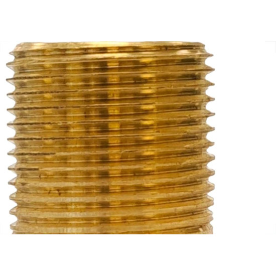 Aumento De Latao Amarelo 1/2'' Medio Alpha - Kit C/6 Pecas