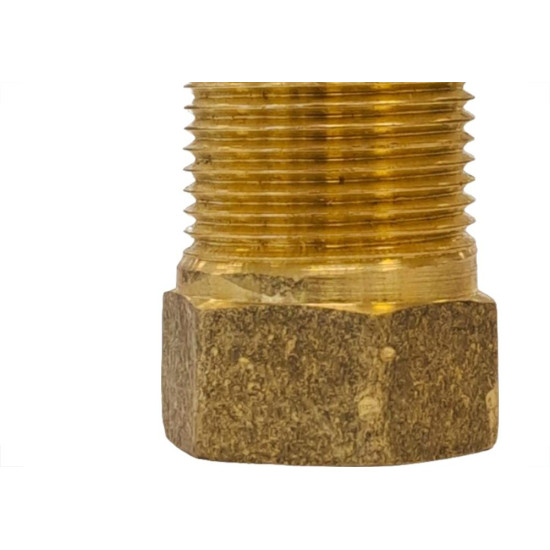 Aumento De Latao Amarelo 1/2'' Longo Alpha - Kit C/6 Pecas