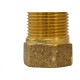 Aumento De Latao Amarelo 1/2'' Longo Alpha - Kit C/6 Pecas