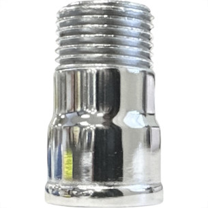 Extensao Latao Cromada Alpha 1/2'' Curta - Kit C/6 Pecas