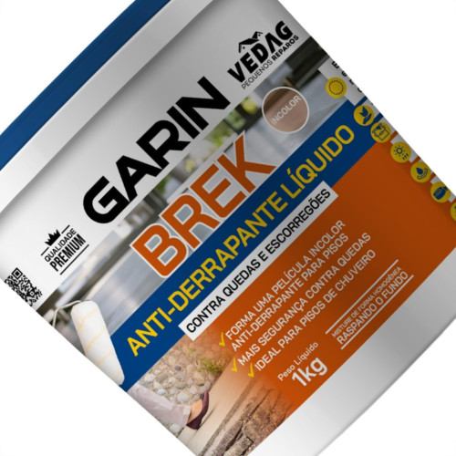 Antiderrapante Liquido Garin Brekpe Contra Quedas Incolor 1Kg