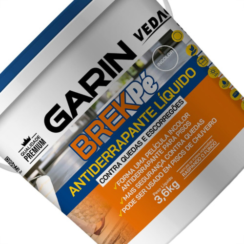 Antiderrapante Liquido Garin Brekpe Contra Quedas Incolor 3,6Kg