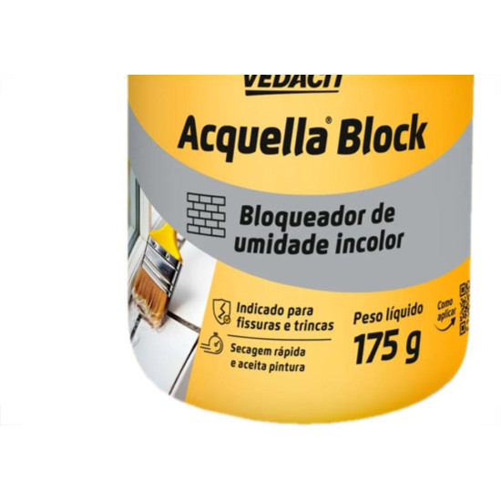 Otto Vedacit Acquella Block Bloqueador De Umidade Incolor - 175G.