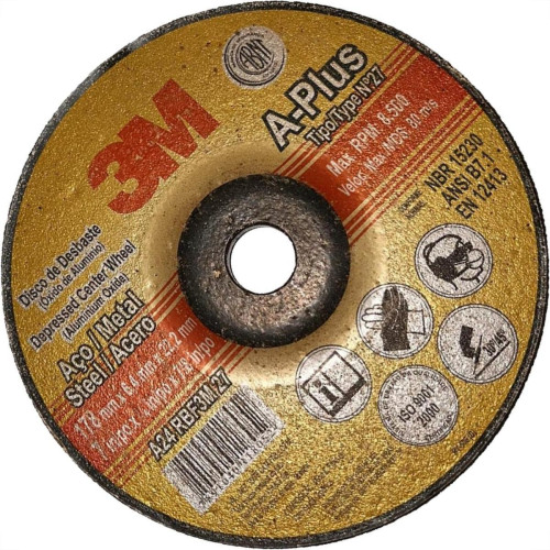 Disco Desbaste 3M - 7''X1/4''X7/8'' - Kit C/25 Pecas Disco Desbaste 3M - 7''X1/4''X7/8'' - Kit C/25 Pecas