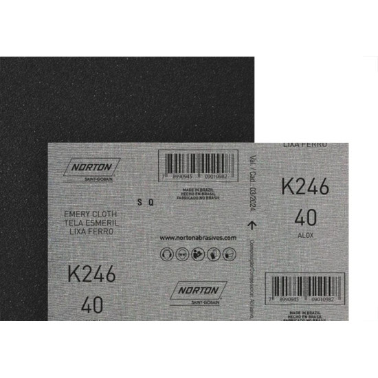 Lixa Ferro Norton 220 - Kit C/25 Pecas