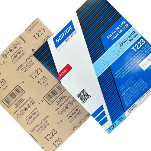Lixa D Agua Norton 120 - Kit C/50 Pecas Lixa D Agua Norton 120 - Kit C/50 Pecas