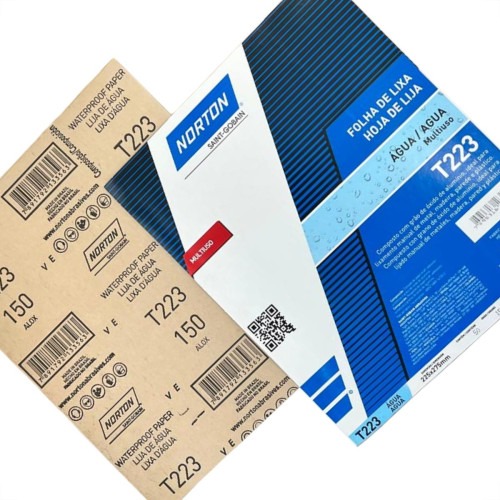 Lixa D Agua Norton 150 - Kit C/50 Pecas Lixa D Agua Norton 150 - Kit C/50 Pecas