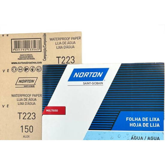 Lixa D Agua Norton 150 - Kit C/50 Pecas Lixa D Agua Norton 150 - Kit C/50 Pecas