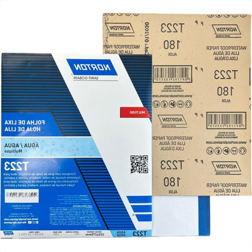 Lixa D Agua Norton 180 - Kit C/50 Pecas Lixa D Agua Norton 180 - Kit C/50 Pecas