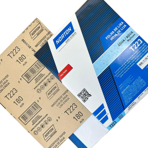Lixa D Agua Norton 180 - Kit C/50 Pecas Lixa D Agua Norton 180 - Kit C/50 Pecas