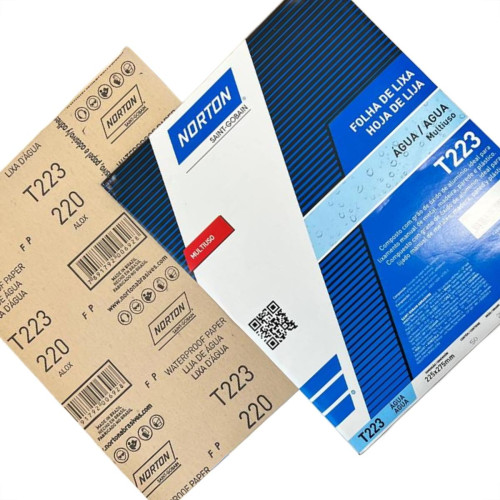 Lixa D Agua Norton 220 - Kit C/50 Pecas