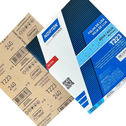 Lixa D Agua Norton 240 - Kit C/50 Pecas