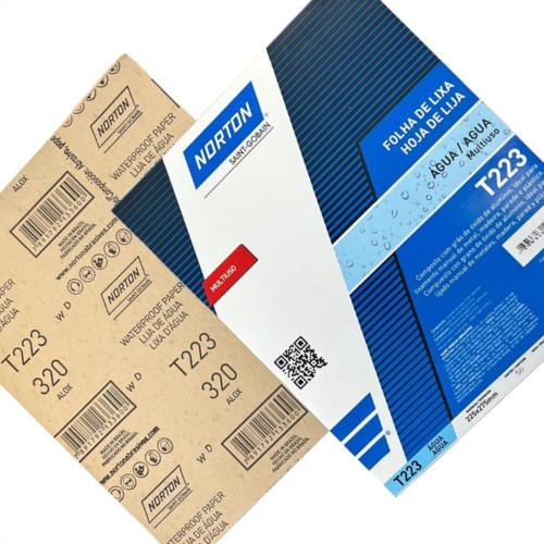 Lixa D Agua Norton 320 - Kit C/50 Pecas