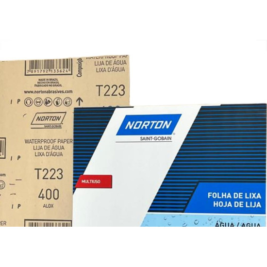 Lixa D Agua Norton 400 - Kit C/50 Pecas